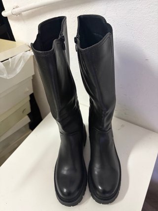 Stivali donna neri tg 39 con zip ed elastico nuovi