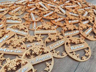 Bolas Navidad Personalizadas 3D Nombres