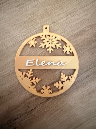 Bolas Navidad Personalizadas 3D Nombres