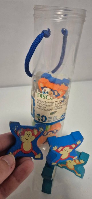 Juego Monos Apilables de Madera