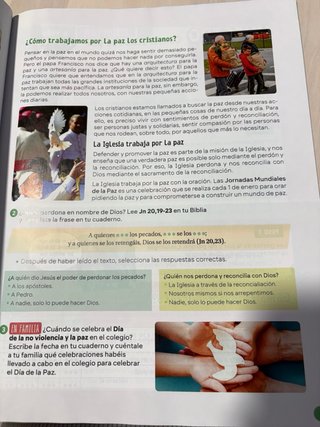 Religión católica 6 primaria