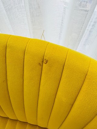 Juego de 4 sillas de comedor mostaza