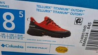 Zapatillas Columbia Tellurix Titanium Rojas Hombre