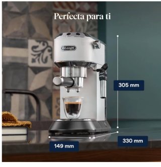 Cafetera DeLonghi blanca
