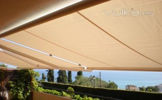 Set di 2 tende da sole beige 4m x 2,5m