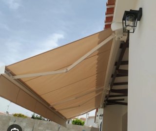Set di 2 tende da sole beige 4m x 2,5m