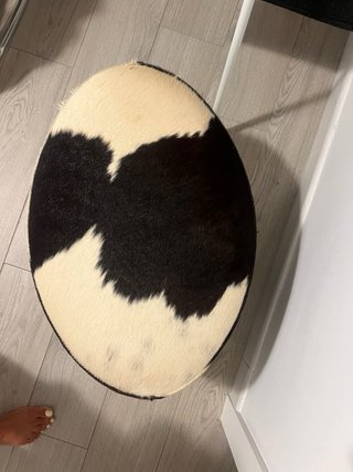 Puf/Taburete Pelo Vaca Ikea giratorio