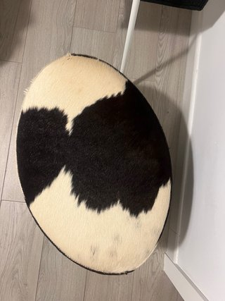 Puf/Taburete Pelo Vaca Ikea giratorio