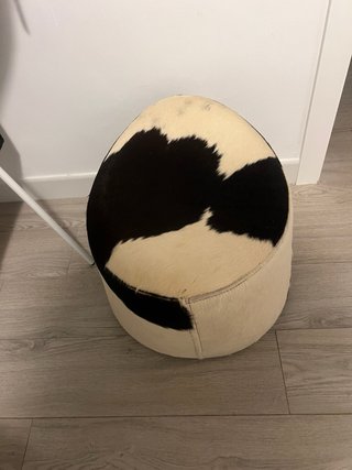 Puf/Taburete Pelo Vaca Ikea giratorio