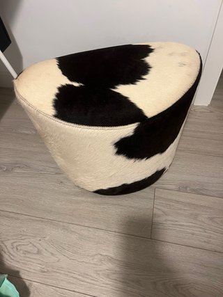 Puf/Taburete Pelo Vaca Ikea giratorio
