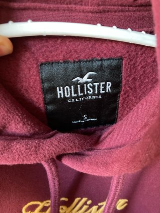 Sudadera Hollister Granate Talla S