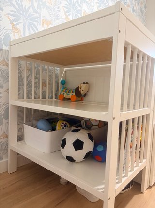 Cambiador de bebé Ikea + colchoneta + fundas