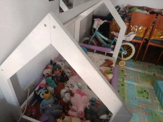 Cama casita Montessori Casa Blanca