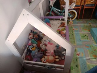 Cama casita Montessori Casa Blanca