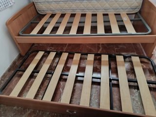 Cama nido con 2 camas y colchones