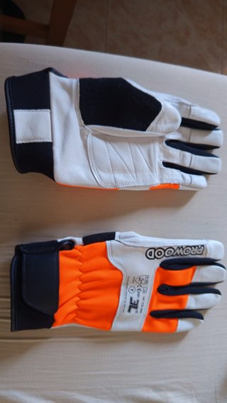 Guantes Prowood CS300 Talla7 Naran./Blanco +TALLAS