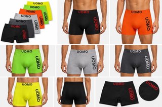 Calzoncillos Boxer Hombre UOMO Pack de 12 M/L