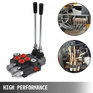 Válvula Hidráulica de Control Direccional de 2 Espuelas 11gpm Válvula de Control Hidráulico de Doble Acción para Tractores Cargadores Tanques