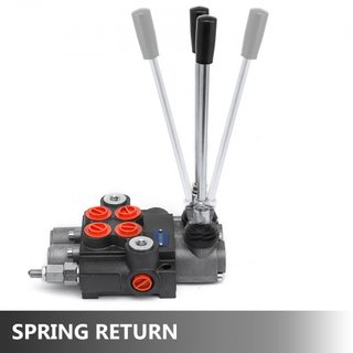 Válvula Hidráulica de Control Direccional de 2 Espuelas 11gpm Válvula de Control Hidráulico de Doble Acción para Tractores Cargadores Tanques