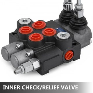 Válvula Hidráulica de Control Direccional de 2 Espuelas 11gpm Válvula de Control Hidráulico de Doble Acción para Tractores Cargadores Tanques