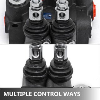 Válvula Hidráulica de Control Direccional de 2 Espuelas 11gpm Válvula de Control Hidráulico de Doble Acción para Tractores Cargadores Tanques
