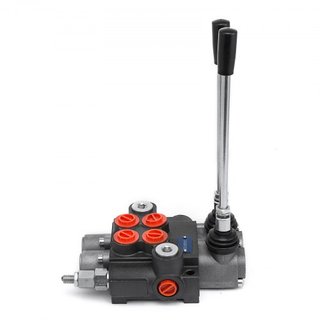 Válvula Hidráulica de Control Direccional de 2 Espuelas 11gpm Válvula de Control Hidráulico de Doble Acción para Tractores Cargadores Tanques