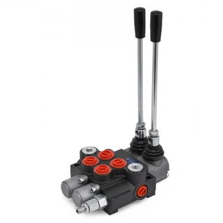Válvula Hidráulica de Control Direccional de 2 Espuelas 11gpm Válvula de Control Hidráulico de Doble Acción para Tractores Cargadores Tanques