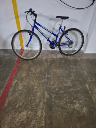 Bicicleta de montaña azul