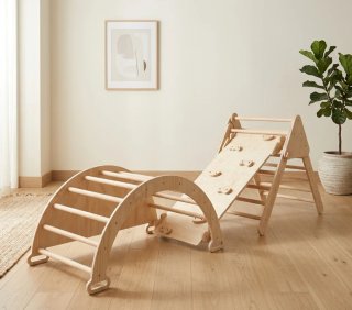 Set Pikler 3 in 1 Rampa Triangolo e Arco NUOVO