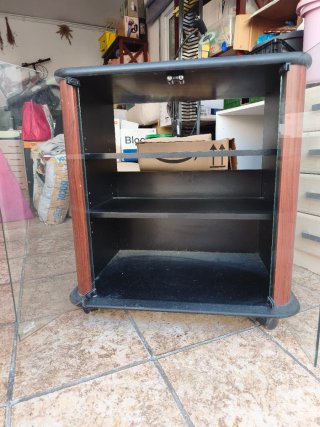 Mueble bar/equipo música o televisión cristal y ma
