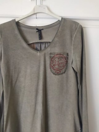 Camiseta verde oliva manga larga T-L