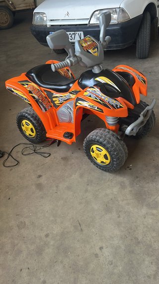 Quad infantil a batería naranja