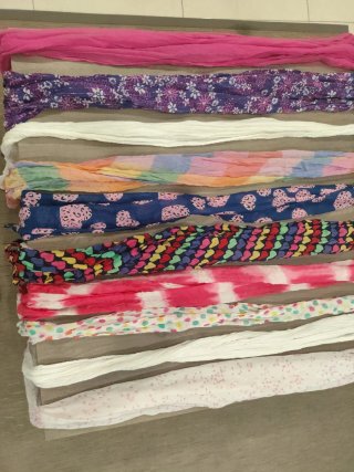 Pañuelos de cuello estampados para niñas