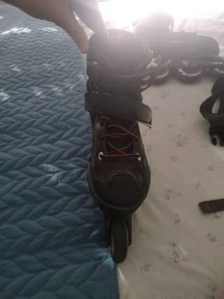 Patines Decathlon Ruedas Negro/Naranja
