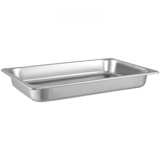 6 Paquete de Bandejas de Vapor 20.9 x 12.8 x 2.6 Pulgadas Bandeja de Vapor Profunda Tamaño Completo Contenedor de Alimentos Profundo de 8.5L Bandeja de Horno de Acero Inoxidable Bandejas de Hotel ...