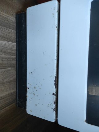 Cocina gas horno eléctrico blanca