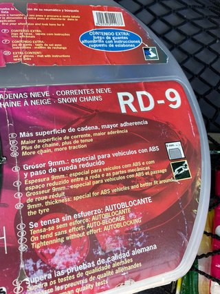 Cadenas para nieve RD-9