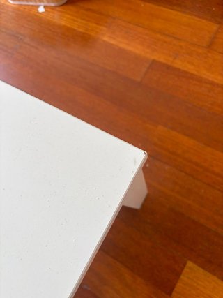 Mesa de centro elevable blanca
