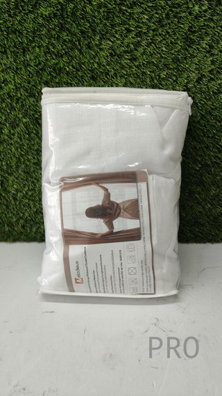 Cortine traslucide bianche per camera da letto Melodieux 2 pezzi, 140x245cm