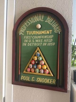 Cuadro Decorativo Billar Pool Snooker