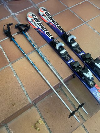 Esquís Rossignol X-Fight 110 cm + Bastones