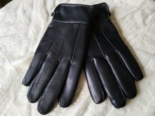 Guantes de piel forrados