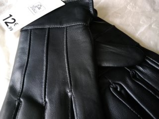 Guantes de piel forrados