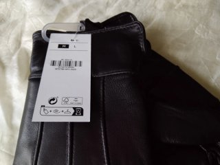 Guantes de piel forrados
