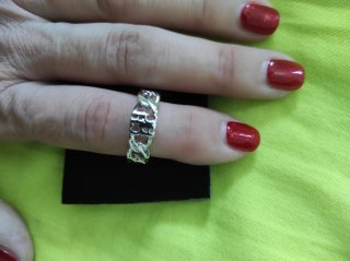Anillo Carolina Herrera Plata
