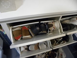 Zapatero blanco 4 compartimentos