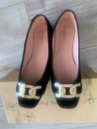 Zapatos planos Sandra Fontán negros talla 38