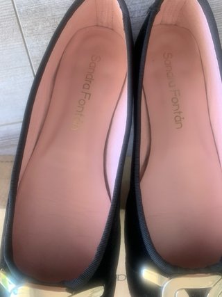Zapatos planos Sandra Fontán negros talla 38