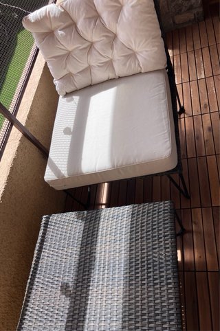 Tumbona sofa/mesa o dos sofás Terraza Beige y Gris