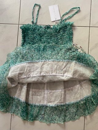 Top seta con balze tg 14 anni bambina Elsy